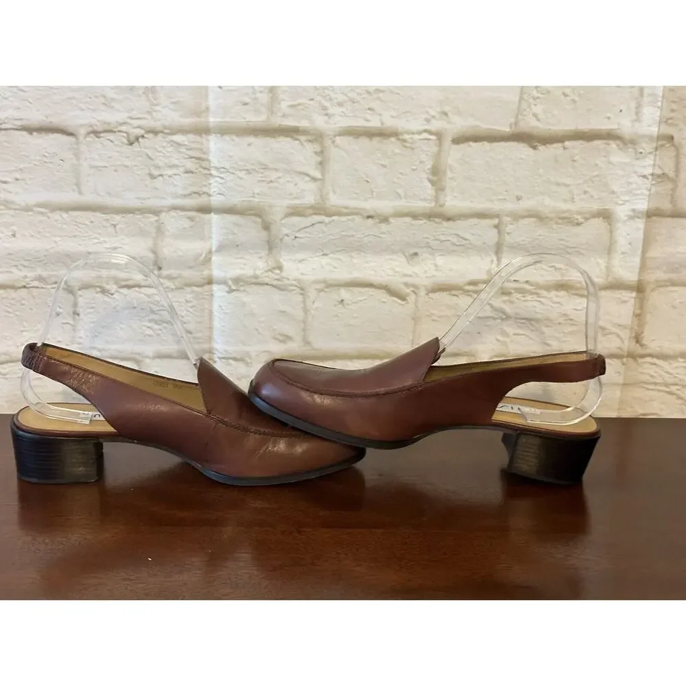 UNISA Womens Shoes Brown‎ SlingBacks Flats 8B